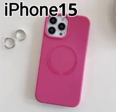 iPhone15 ケース ピンク　MagSafe対応　マグセーフ