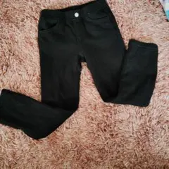 黒いスウェットパンツ 130サイズ ポケット付き 裏起毛
