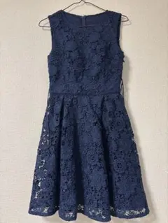 Lily Brown ネイビー レース ノースリーブ ワンピース サイズ0