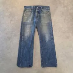 リーバイス505 Levis W34 鬼ヒゲ ハチノス 青 古着 - メルカリ