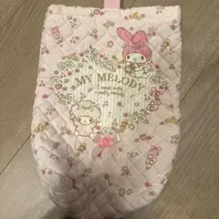 マイメロディ シューズバッグ キルティング