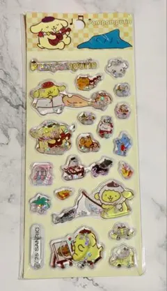 ポムポムプリン　ウォーターシール　立体　3Ｄ　キラキラ　サンリオ　まとめ売り
