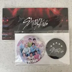 Stray Kids アプグレグッズ 缶バッチ2種 横長トレカ
