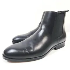 ZARA サイドゴアブーツ チェルシーブーツ レザー ドレススタイル 黒 44