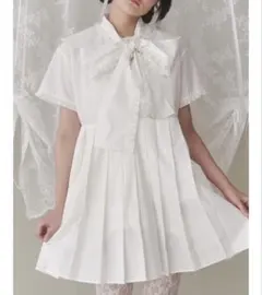 merry jenny BIGリボンフリルカラーミニワンピース