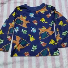ポケモン 長袖Tシャツ 100cm ネイビー