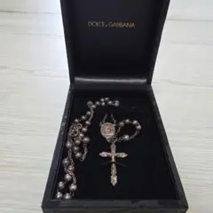 【中古】DOLCE&GABBANA ドルガバ ロザリオ ネックレス クロス 箱付のサムネイル