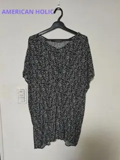 ☆アメホリ モノトーン 小花柄 2wayチュニック 美品☆のサムネイル