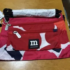 marimekko 赤 サコッシュ ウニッコ 新品未使用タグ付商品