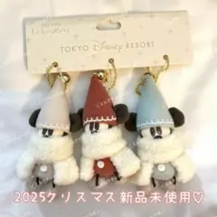 新品ディズニークリスマス 2025リルリンリン ぬいぐるみチャーム 3個セット