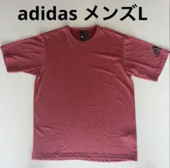 adidas メンズ Tシャツ レッド Lサイズのサムネイル