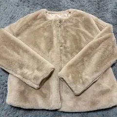 OLIVEdeOLIVEベージュ ファーコート Lサイズ