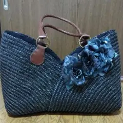 モチーフかごバッグ