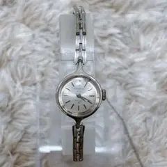 SEIKO solar セイコー 21石 手巻き シルバー レディース 腕時計