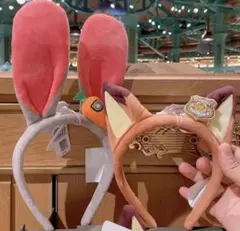 上海ディズニー　ズートピア　カチューシャ　2点セット