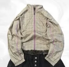 y2k nike archive pattern nylon zip c-boy