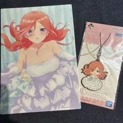 五等分の花嫁 中野三玖 一番くじ イラストボード ラバーストラップ