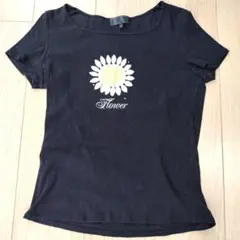 リフレクト　半袖Ｔシャツ　サイズ40 ブラック　ひまわり　日本製のサムネイル