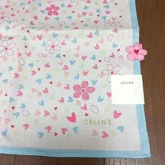セリーヌ　ハンカチ　スカーフ　さくら　桜　花