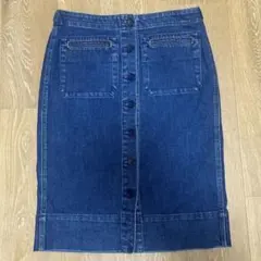 デニムタイトスカート ひざ丈スカート