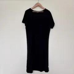 未使用級 SOEJU ライトクロスコクーンシルエット ワンピース M 黒