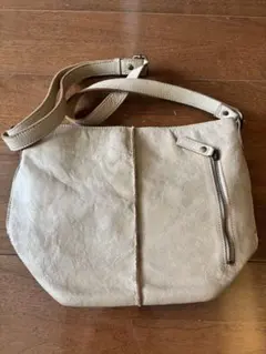 ATLANTA 革製ショルダーバッグ ベージュ