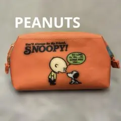 スヌーピー ポーチ オレンジ　小物　レディース