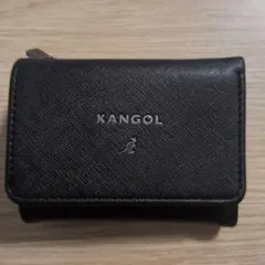 KANGOL 二つ折り財布 ブラック