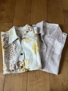 アロハシャツ　かりゆし　　花柄シャツ　２枚セットのサムネイル