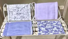 動物柄ガーゼマスク4枚セット