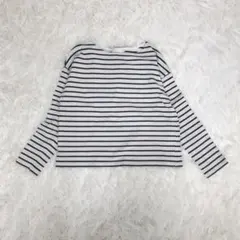 アースミュージック&エコロジー ボーダー ボートネック Tシャツ 長袖 ロンT