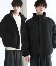 リバーシブル ブラックダウンジャケット