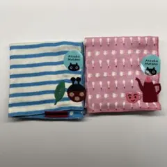 新品未使用　アツコマタノ ハンカチセット　2枚セット　兄弟　男の子　女の子のサムネイル