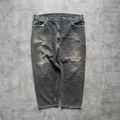 【W42 L30】90s USA製 バギー ブラックデニム リーバイス 550