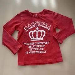 BABYDOLL 長袖カットソー 110 レッド