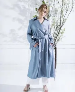 riu♡Side flare glitter trench coatのサムネイル