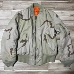 ALPHA 80s MA-1フライトジャケット デザートカモ　迷彩