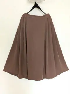 FURRYRATE ファーリーレート茶色 フレアスカート ロング Fサイズ裏地有