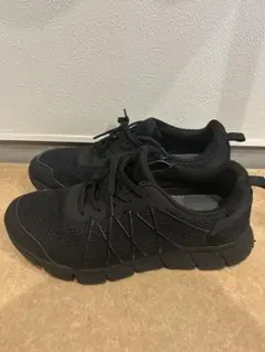 RIZAP x asics ブラック スニーカー