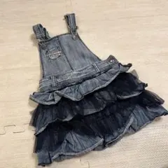 デニムサロペットワンピース 24M 80センチ　ジャンパースカート　ディーゼル