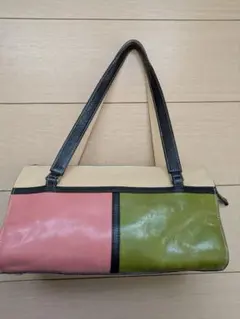 kate spade ショルダーバッグ 黄緑✕ピンク✕アイボリー
