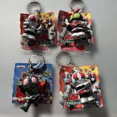 仮面ライダー ソフトビニール キーホルダー 4個セット