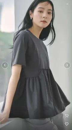 OPAQUE.CLIP オペークドットクリップ　ペプラムトップス　【新品】