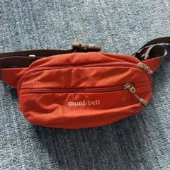 mont-bell ボディバッグ オレンジ　ウエストポーチ