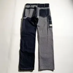 美品 adidas originals ブラックデニム パッチワーク W31 - メルカリ