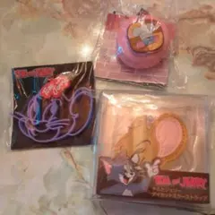 トムとジェリー ダイカットミラーストラップなど 3点セット