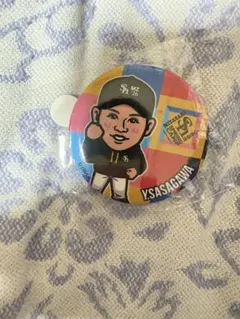福岡ソフトバンクホークス 若鷹ガチャ笹川吉康 ＆ 杉山一樹 缶バッジ 2