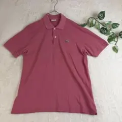 스페인제 LACOSTE 라코스테 폴로 셔츠 핑크 사슴 새끼 사이즈 5