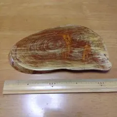 天然木製　飾り台　花置き　花台　インテリア置台　長丸形　敷板