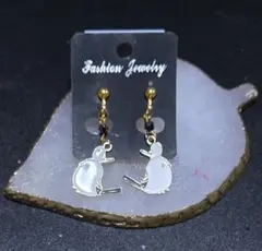 【ハンドメイド】シマエナガ イヤリング